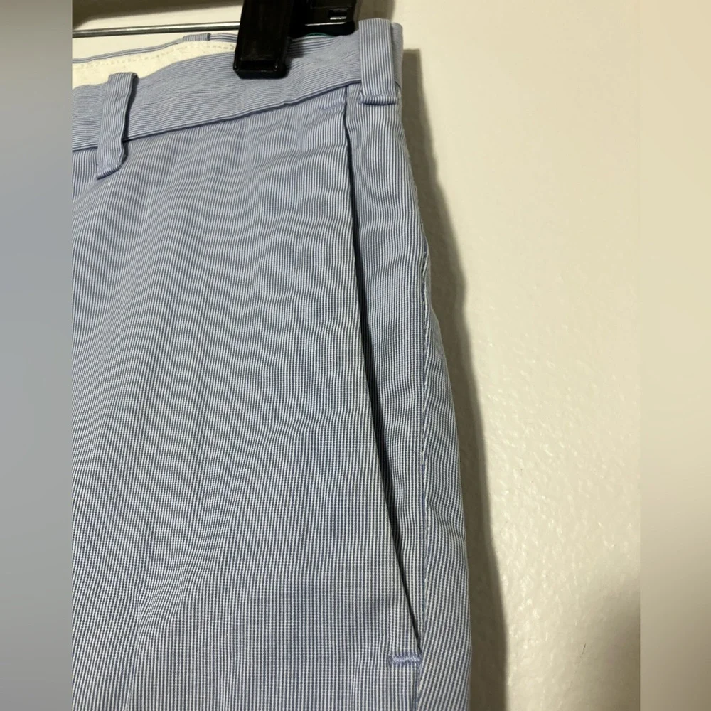 Polo Ralph Lauren Men’s Shorts Sz 30 Blue‎ Striped Cotton 9” Inseam Preppy Beach